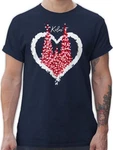 Shirtracer T-Shirt Klner Dom Kln Karneval Fasching Rot/Weiß
