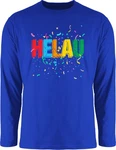 Shirtracer Rundhalsshirt Helau Alaaf Schriftzug Kostüm Köln Fasching Narren Karneval Blau/Hellblau/Silber/Mischfarben