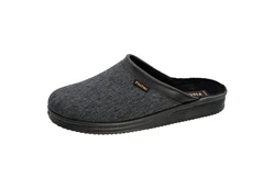 Fischer-Markenschuh Pantoffel Andy Schwarz/Dunkelgrau/Grau