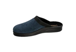 Fischer-Markenschuh Pantoffel Andy Blau/Dunkelblau