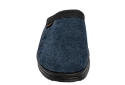 Fischer-Markenschuh Pantoffel Andy Blau/Dunkelblau