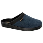 Fischer-Markenschuh Pantoffel Andy Blau/Dunkelblau