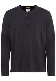 Henleyshirt mit Logostickerei