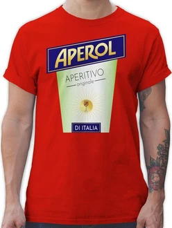 Shirtracer T-Shirt Aperol Aperitivo Kostüm Flaschen Verkleidung Shirtracer T-Shirt Aperol Aperitivo Kostüm Flaschen Verkleidung