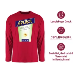 Shirtracer Rundhalsshirt Aperol Aperitivo Kostüm Flaschen Verkleidung Karneval Fasching 