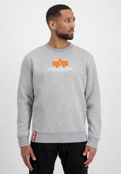Alpha Industries Sweatshirt Basic Sweater Rubber Grau/Hellgrau