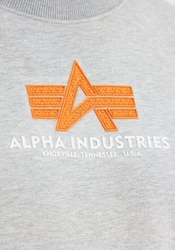 Alpha Industries Sweatshirt Basic Sweater Rubber Grau/Hellgrau