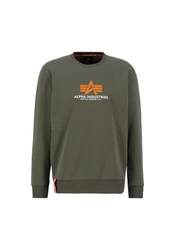 Alpha Industries Sweatshirt Basic Sweater Rubber Dunkelgrün