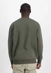 Alpha Industries Sweatshirt Basic Sweater Rubber Dunkelgrün