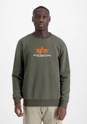 Alpha Industries Sweatshirt Basic Sweater Rubber Dunkelgrün
