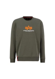 Alpha Industries Sweatshirt Basic Sweater Rubber Dunkelgrün