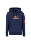 Alpha Industries Hoodie Basic (Rubber) Hellblau/Dunkelblau/Blau