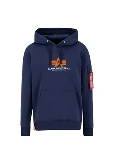 Alpha Industries Hoodie Basic (Rubber) Hellblau/Dunkelblau/Blau