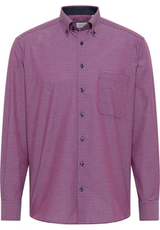 Eterna Karohemd Comfort Fit Button-Down-Kragen
