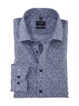 OLYMP Businesshemd Luxor modern fit Grafik-Print Dunkelblau/Blau/Creme