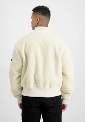 Alpha Industries Bomberjacke MA-1 Teddy Beige/Khaki/Weiß/Creme
