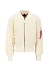 Alpha Industries Bomberjacke MA-1 Teddy Beige/Khaki/Weiß/Creme