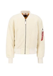 Alpha Industries Bomberjacke MA-1 Teddy Beige/Khaki/Weiß/Creme