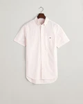 Gant Kurzarmhemd Vichy-Karohemd Button-down-Kragen ros