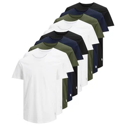 Jack & Jones T-Shirt JJENOA Dunkelgrün/Dunkelblau