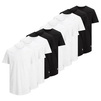 Jack & Jones T-Shirt JJENOA Weiß/Schwarz