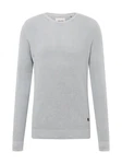 Blend Strickpullover Rundhals Basic Langarm Sweater (4349) hellgrau