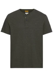 T-Shirt NOS Henley 1/2, Leaf Green