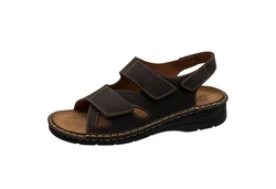 Fischer-Markenschuh Sandalette Dunkelbraun/Braun/Beige