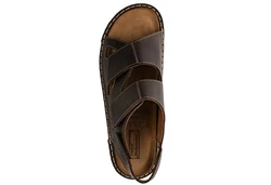 Fischer-Markenschuh Sandalette Dunkelbraun/Braun/Beige