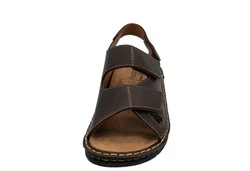 Fischer-Markenschuh Sandalette Dunkelbraun/Braun/Beige
