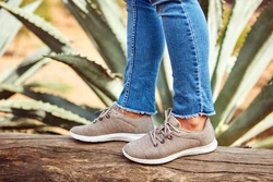 merinos Herren Lace-Up Sportschuhe Sneaker Hellgrau/Grau/Beige/Braun