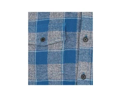 Petrol Industries Shirt Men Long Sleeve Check blau