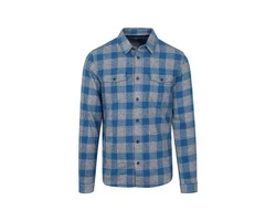 Petrol Industries Shirt Men Long Sleeve Check blau