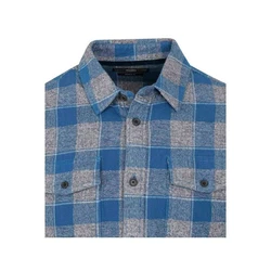 Petrol Industries Shirt Men Long Sleeve Check blau