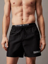 Calvin Klein Swimwear Badeshorts MEDIUM DOUBLE WB Hellblau/Schwarz/Rot/Braun