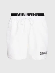 Calvin Klein Swimwear Badeshorts MEDIUM DOUBLE WB Dunkelrot/Braun/Grau/Weiß/Rot/Rosa