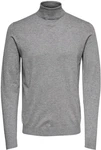 ONLY & SONS Strickpullover Polo Langarm Shirt Basic Pullover ONSWYLER (5619) Grau (5619)