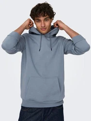 ONLY & SONS Sweatshirt ONSCERES HOODIE SWEAT taubenblau