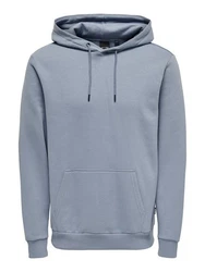ONLY & SONS Sweatshirt ONSCERES HOODIE SWEAT taubenblau
