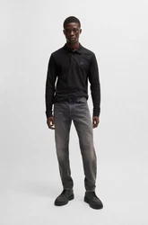 BOSS ORANGE Poloshirt Passerby Schwarz/Dunkelgrau/Grau