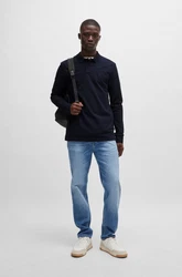 BOSS ORANGE Poloshirt Passerby Dunkelblau/Blau