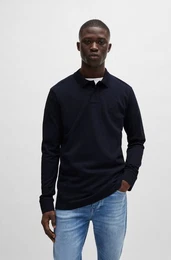 Poloshirt Passerby mit BOSS-Logobadge