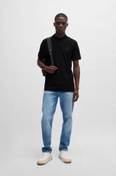 BOSS Poloshirt 'Passenger' Schwarz/Grau/Dunkelgrau