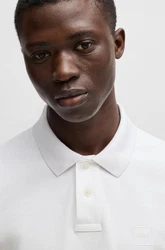 BOSS Poloshirt 'Passenger' Grau/Weiß/Hellgrau/Creme