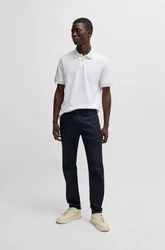 BOSS Poloshirt 'Passenger' Grau/Weiß/Hellgrau/Creme