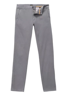 BOSS ORANGE Chinos Chino Slim Hellgrau/Grau