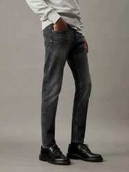 Calvin Klein Jeans SLIM Slim-fit-Jeans 5-Pocket Form Dunkelgrau/Dunkelblau/Grau