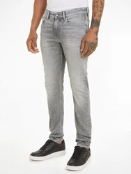 Calvin Klein Jeans SLIM TAPER in 5-Pocket-Form Hellgrau/Grau