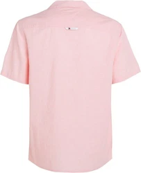 Tommy Jeans Kurzarmhemd TJM LINEN BLEND CAMP SHIRT Rosa