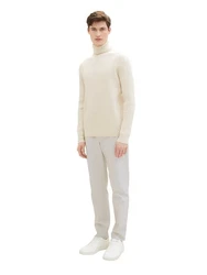 TOM TAILOR Denim Chinohose Khaki/Beige/Braun/Weiß/Grau